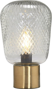 PR Home Juliette bordslampa Klar/mässing 21cm - Azalea Home