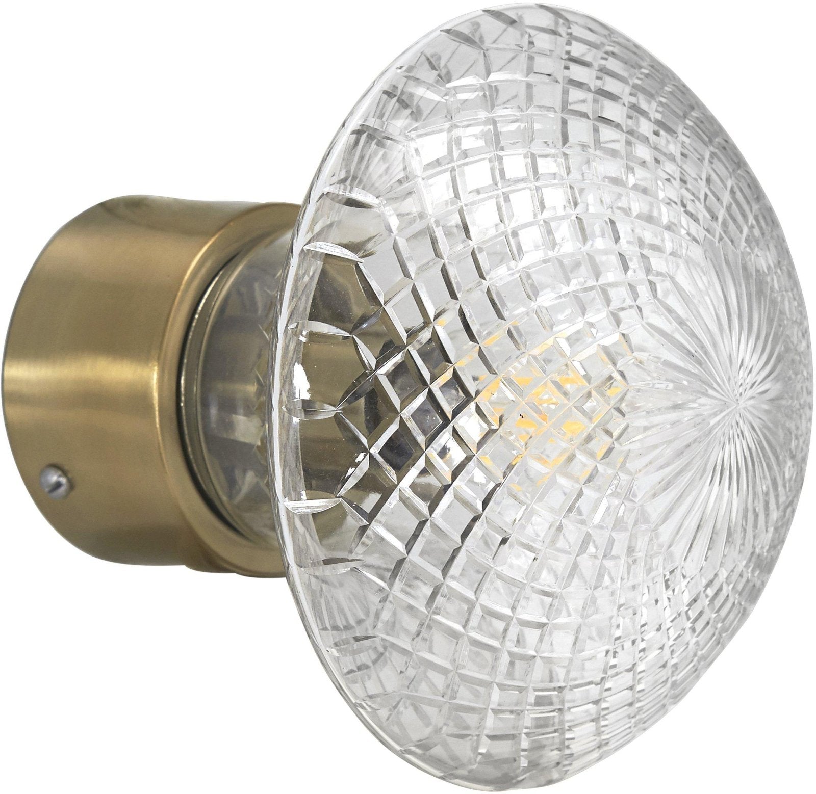 PR Home Juliette vägglampa Klar/mässing diam 16 - Azalea Home