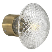 PR Home Juliette vägglampa Klar/mässing diam 16 - Azalea Home