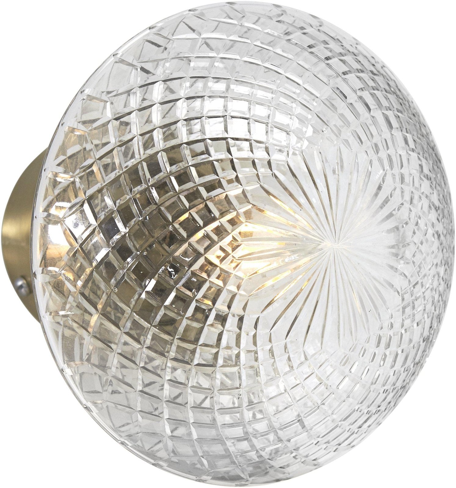 PR Home Juliette vägglampa Klar/mässing diam 16 - Azalea Home