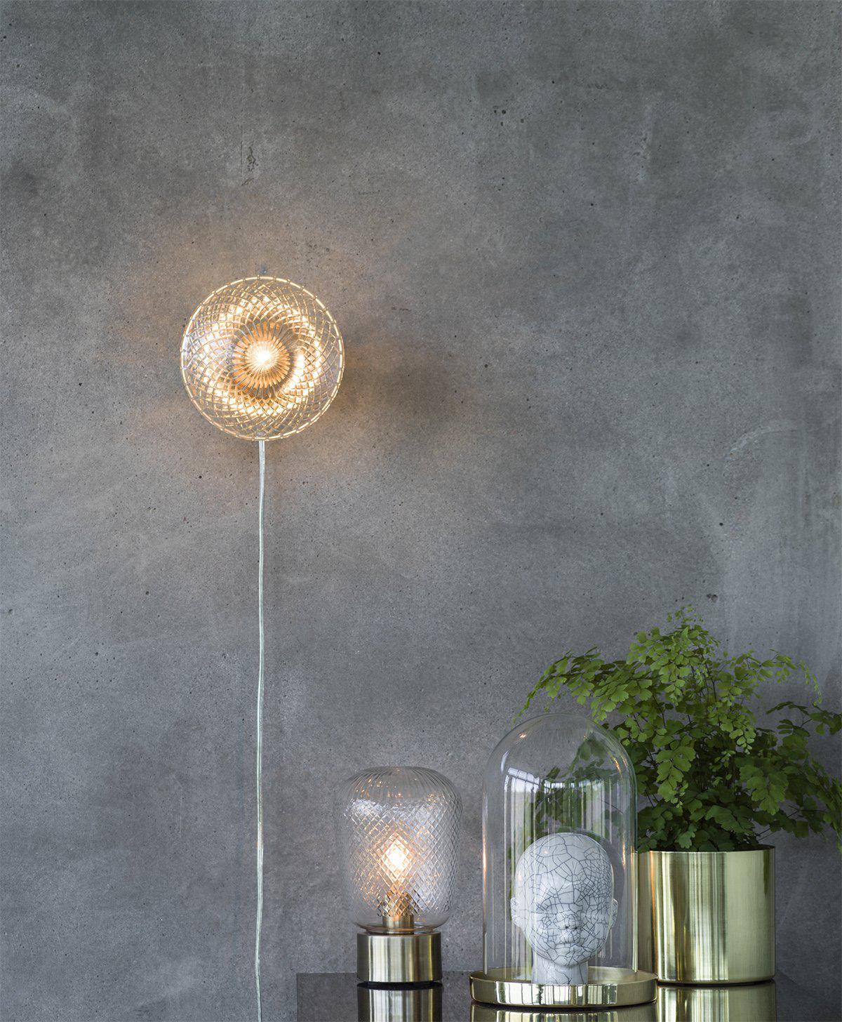 PR Home Juliette vägglampa Klar/mässing diam 16 - Azalea Home