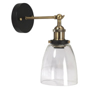 PR Home Kappa vägglampa Svart/mäss Klar 14cm - Azalea Home