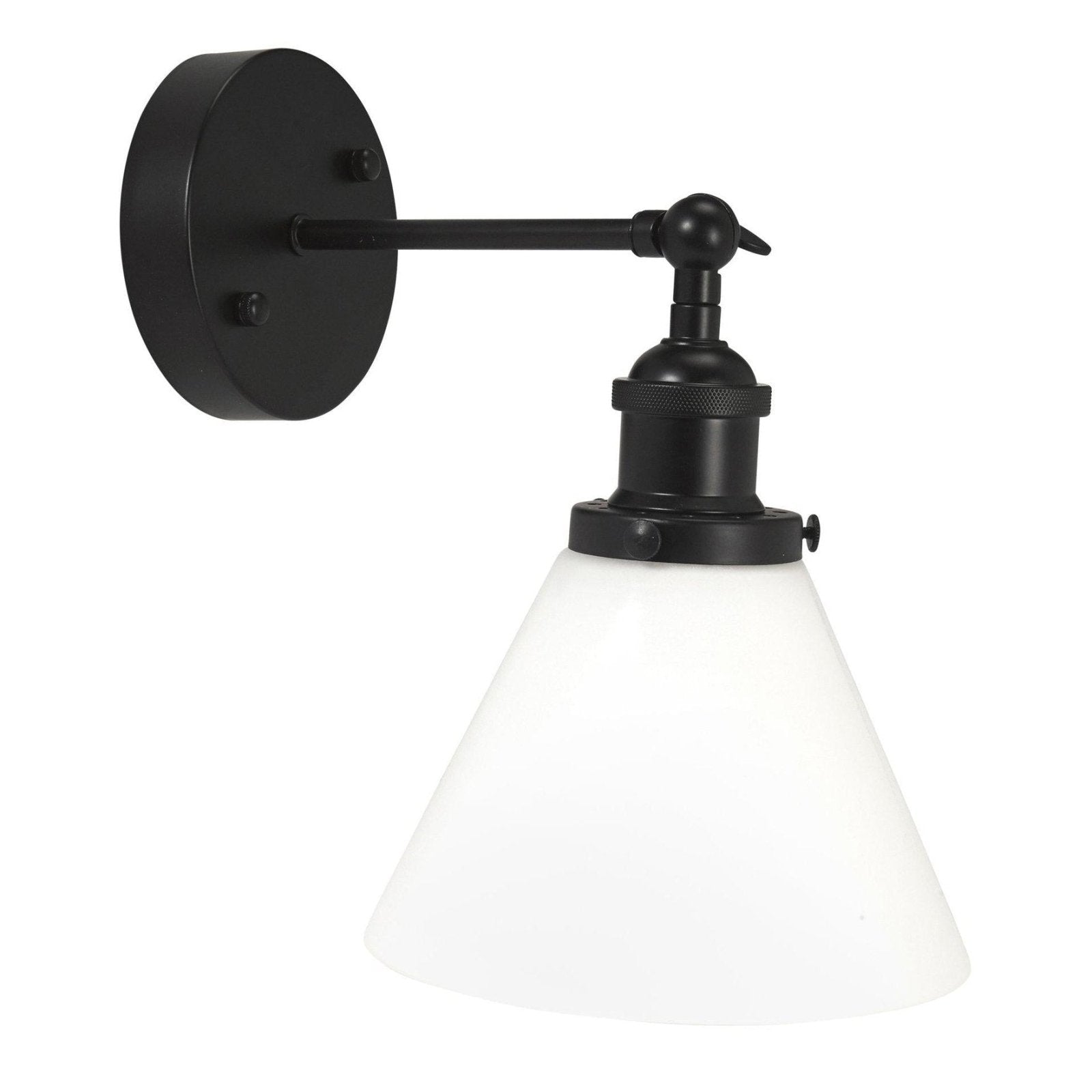 PR Home Lambda vägglampa Svart, Opal 18cm - Azalea Home