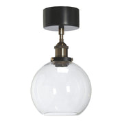 PR Home Omega taklampa Svart/mäss Klar 20cm - Azalea Home