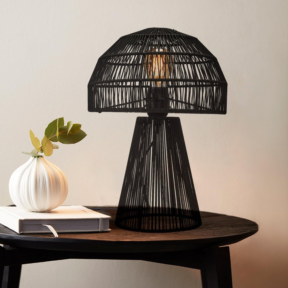 PR Home Porcini Bordslampa Svart 37cm - Azalea Home