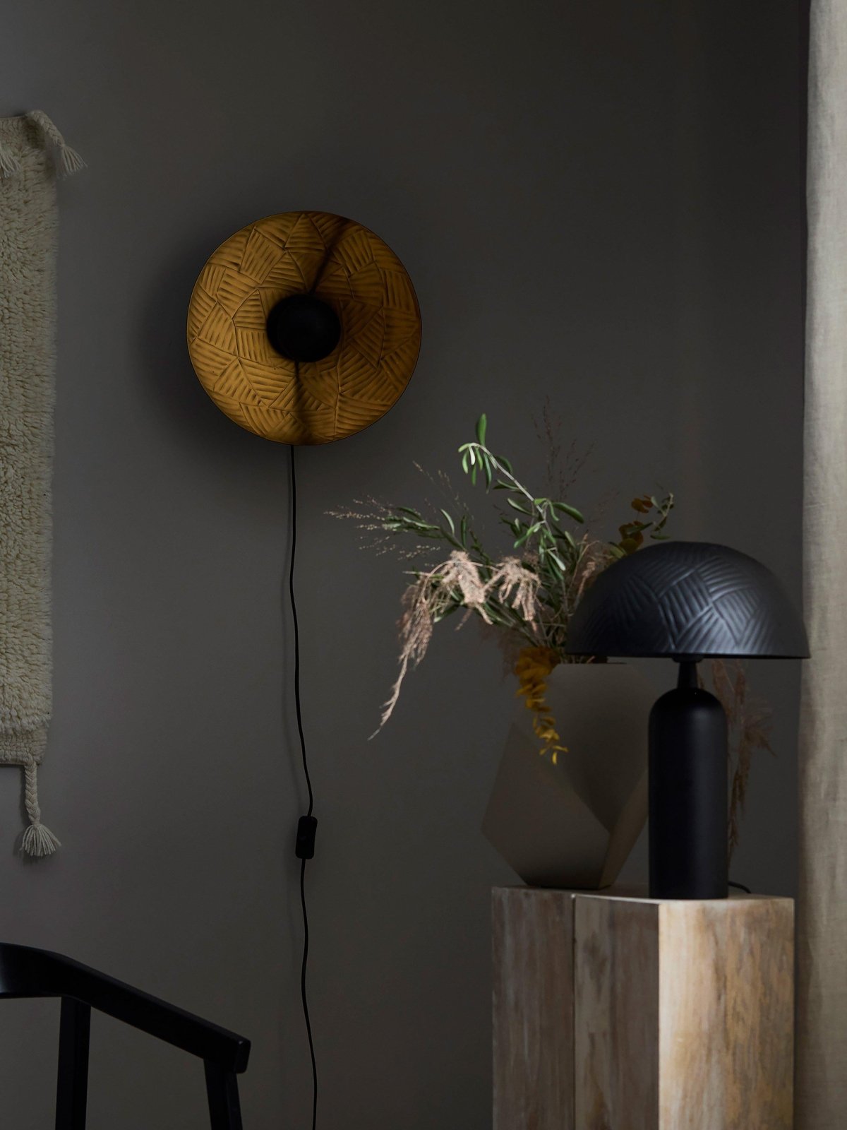 PR Home Ribble vägglampa Matt svart 35cm - Azalea Home