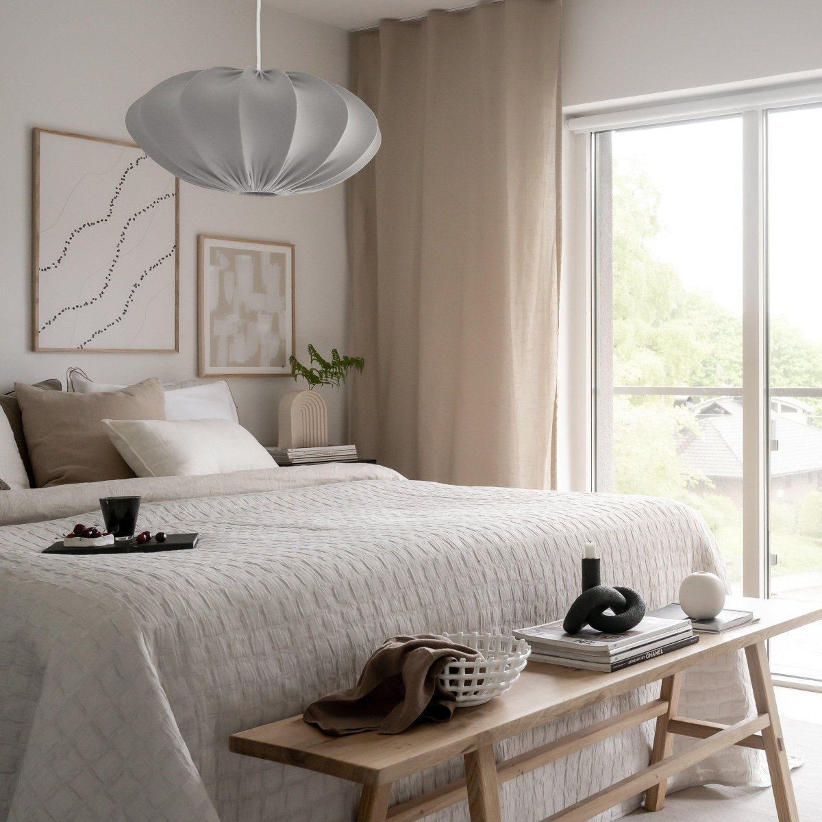 PR Home Rosa Takskärm Grå 60cm - Azalea Home