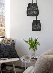 PR Home Saigon Taklampa Svart 18cm - Azalea Home