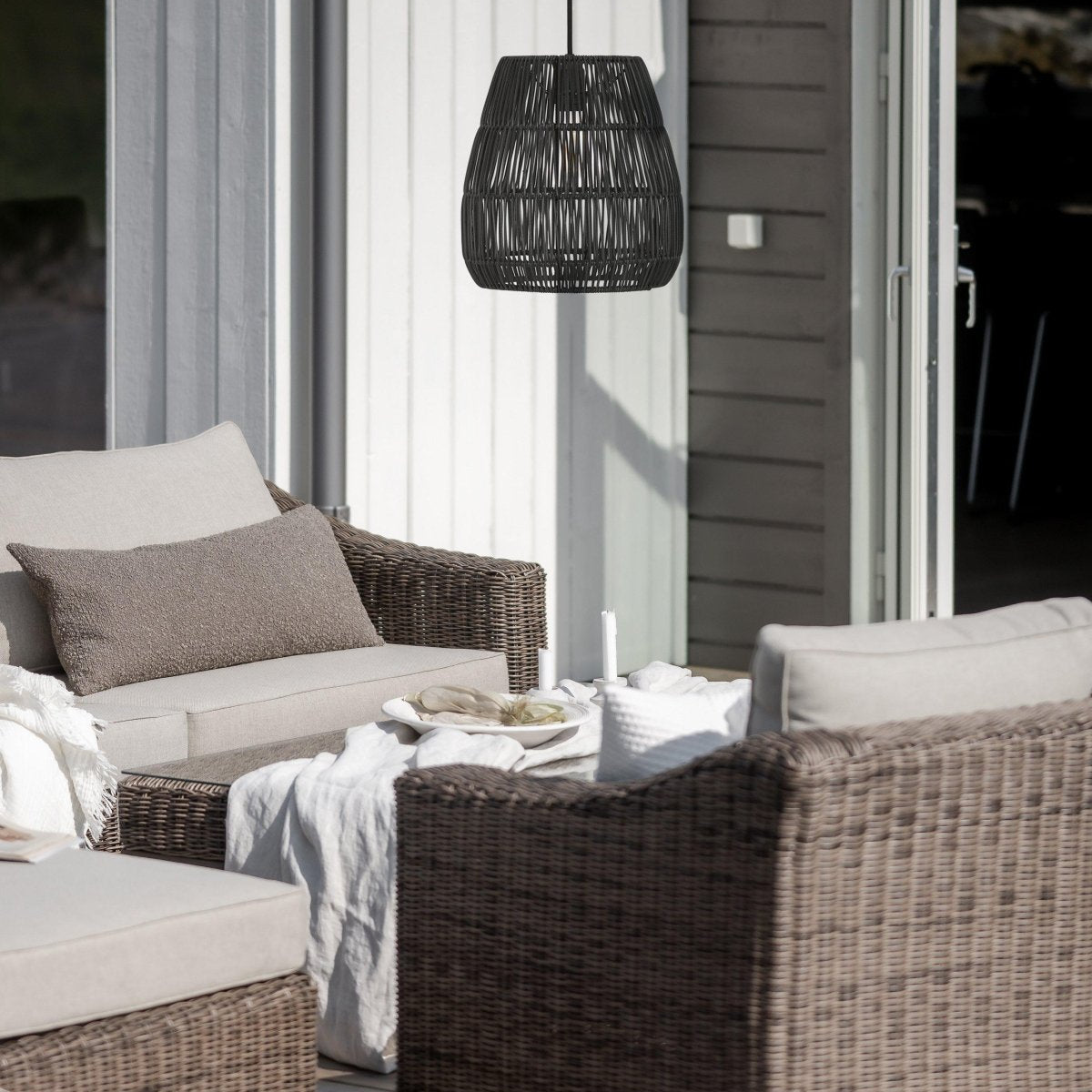 PR Home Saigon Taklampa Svart 38cm - Azalea Home