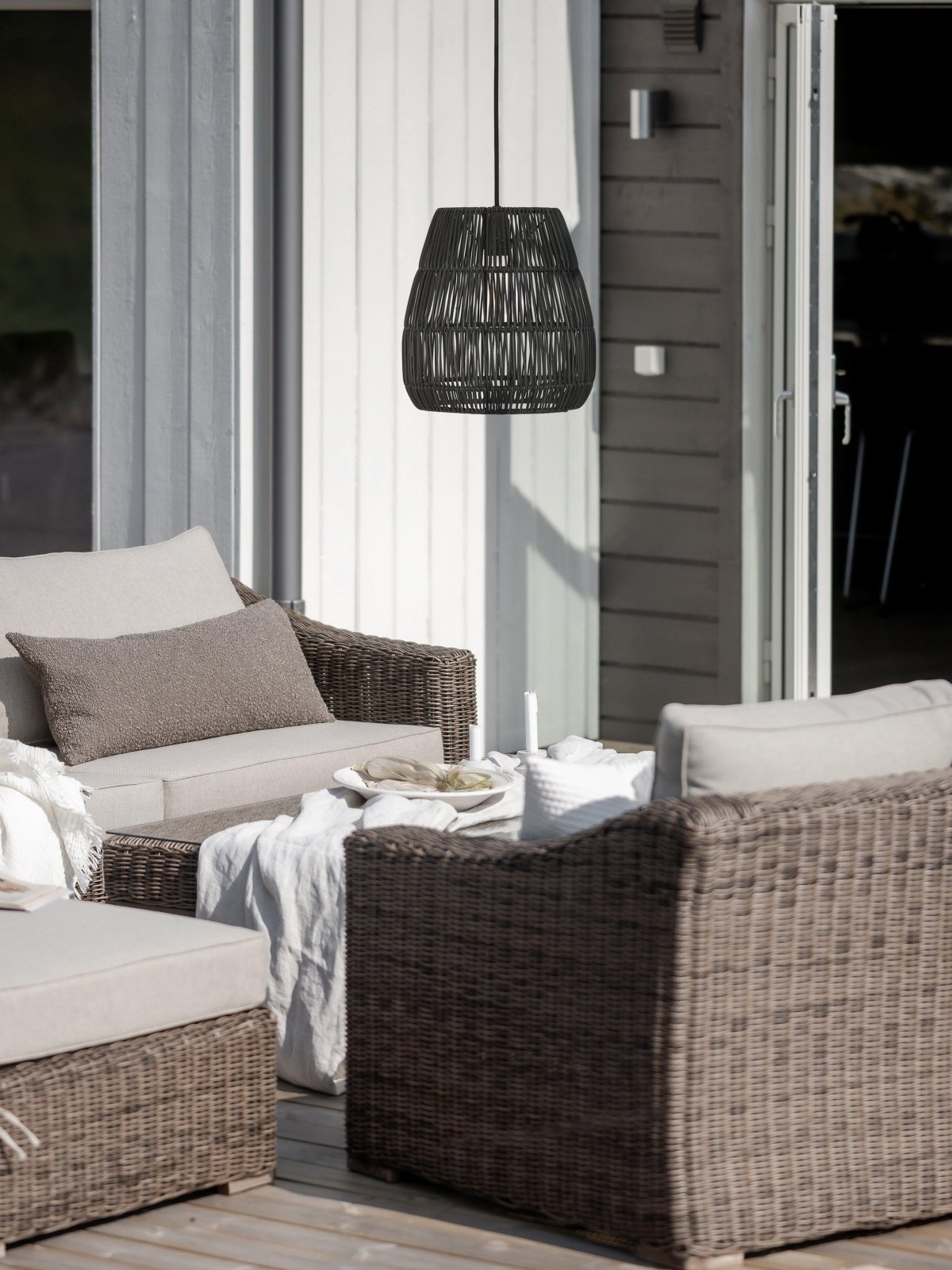 PR Home Saigon Taklampa Svart 38cm - Azalea Home