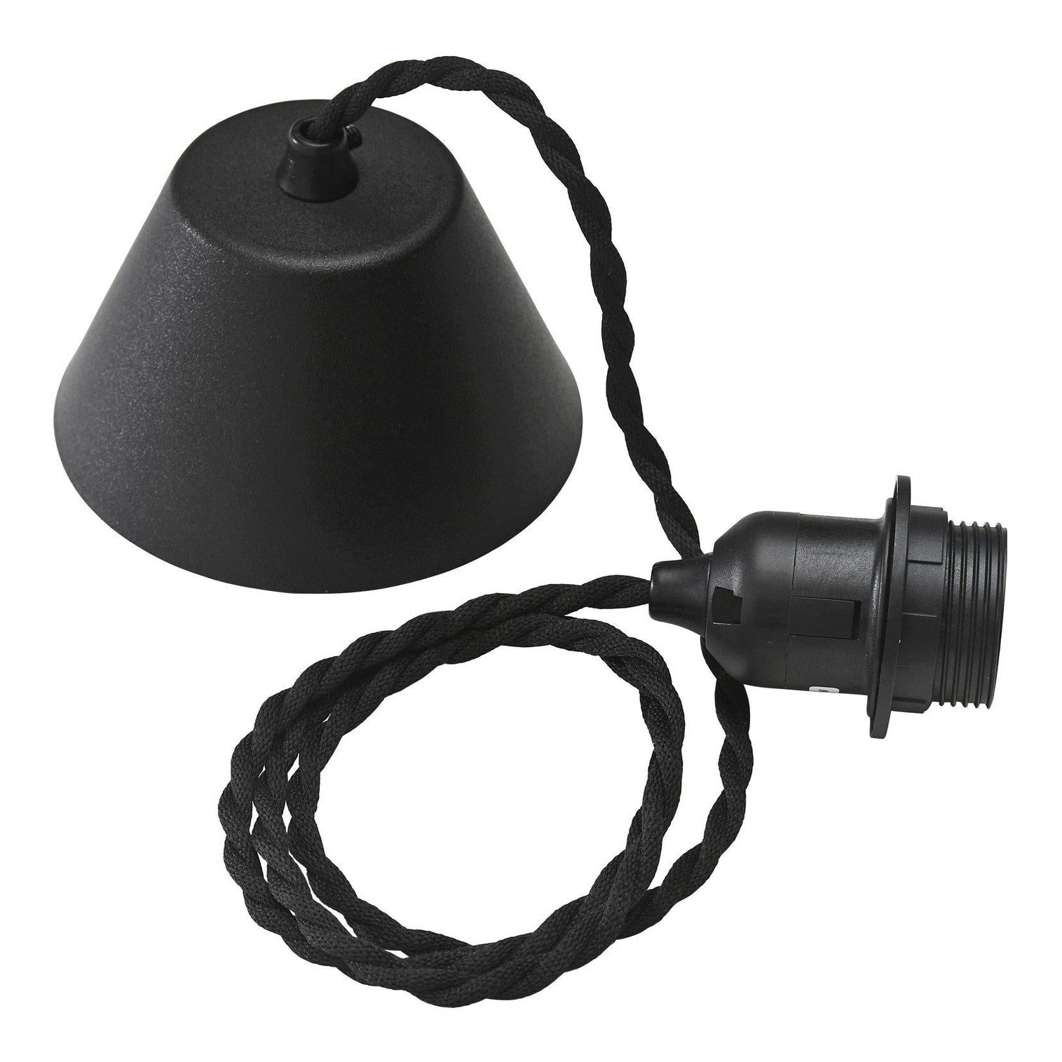 PR Home Takupphänge tvinnad Svart sladd 1,2m - Azalea Home