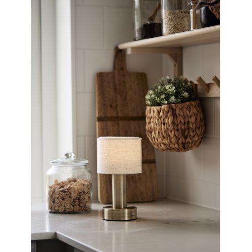 PR Home Tiara bordslampa Laddbar antikmässing - Azalea Home