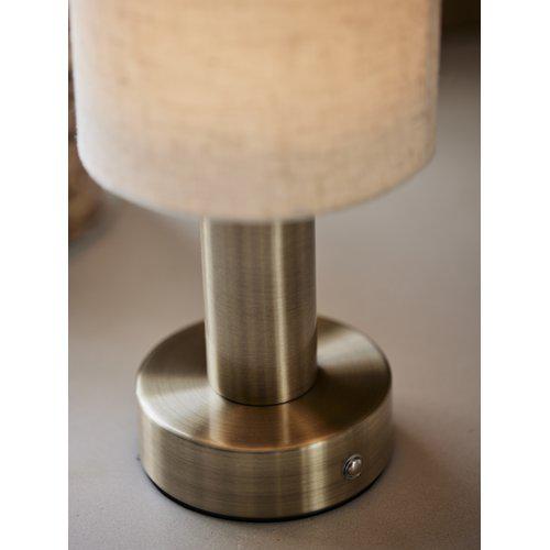 PR Home Tiara bordslampa Laddbar antikmässing - Azalea Home