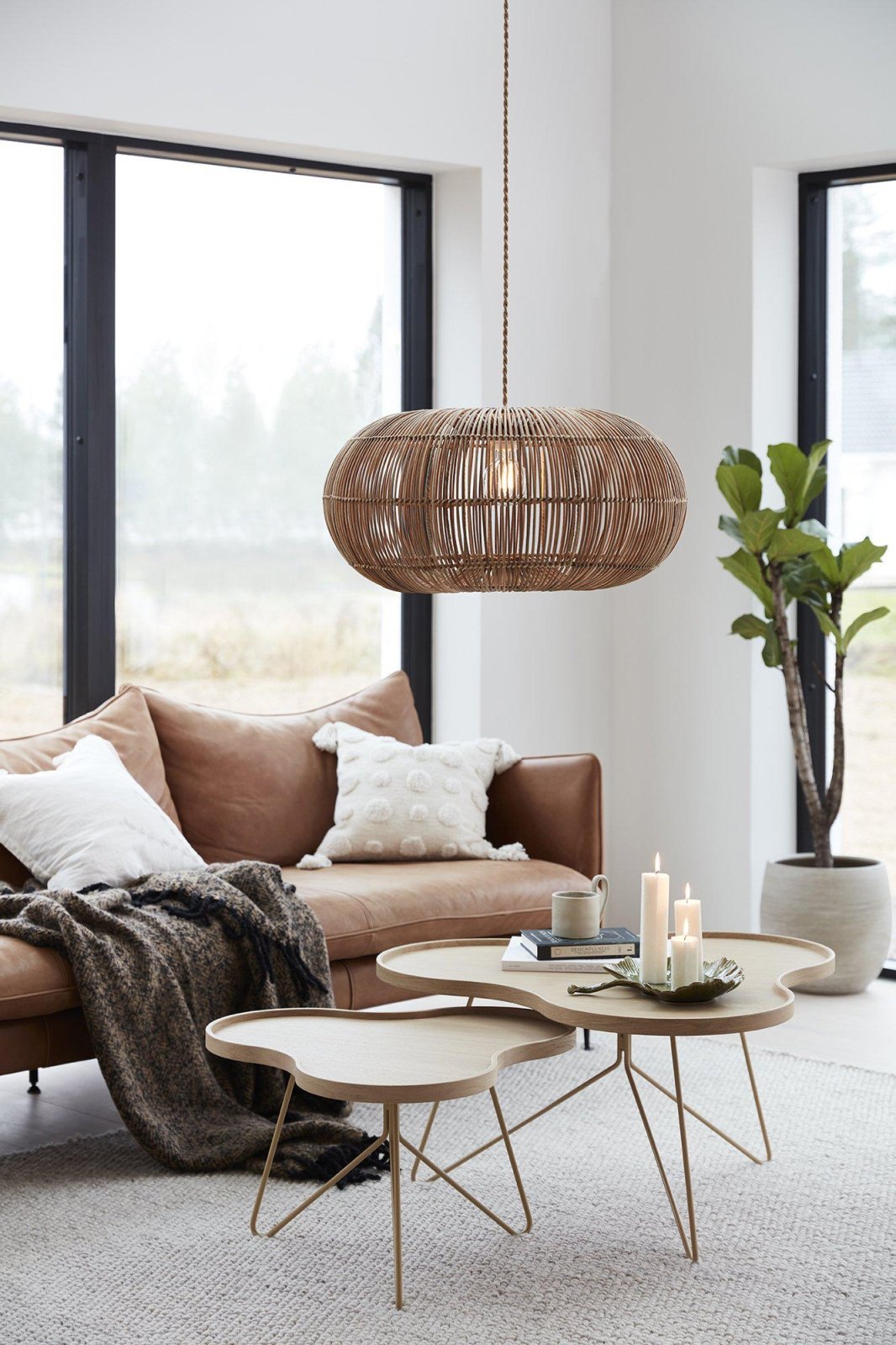 PR Home Zuri Taklampa Natur 61cm - Azalea Home