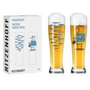 Ritzenhoff Brauchzeit Ölglas 2 - p NO 13 & 14 - Azalea Home