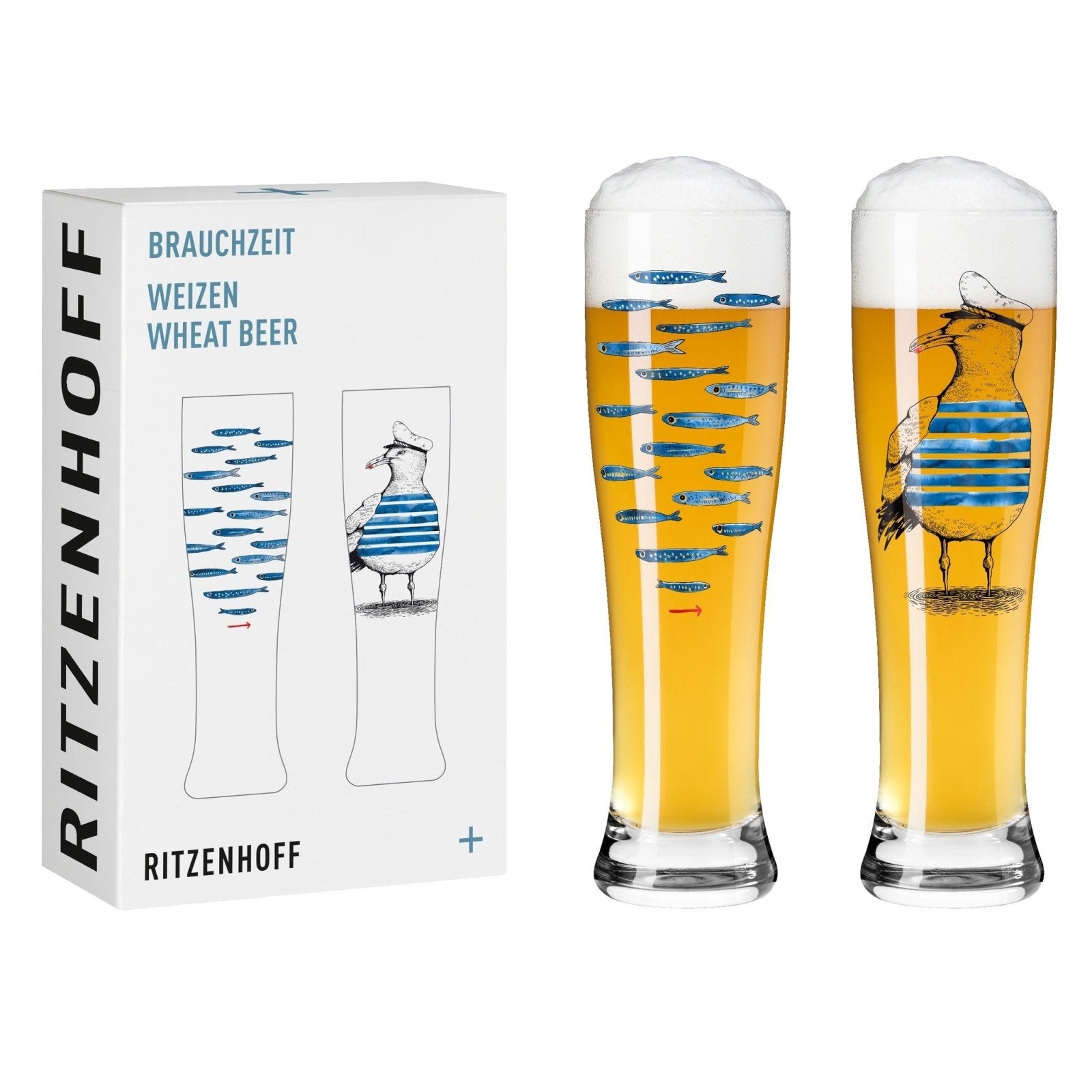 Ritzenhoff Brauchzeit Ölglas 2 - p NO 13 & 14 - Azalea Home