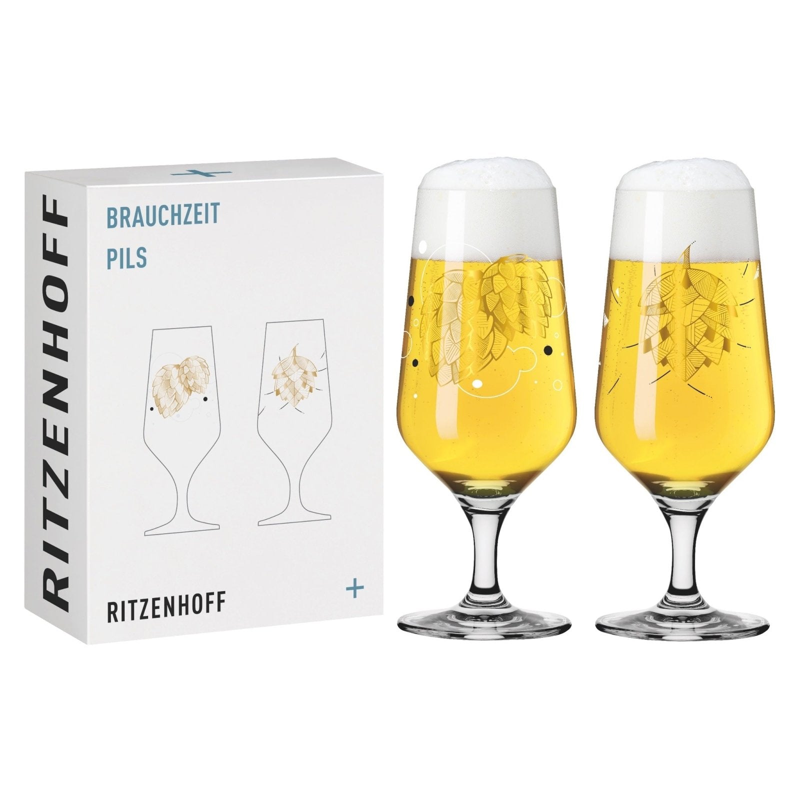 Ritzenhoff Brauchzeit Ölglas Pils 2 - p NO: 1& 2 - Azalea Home