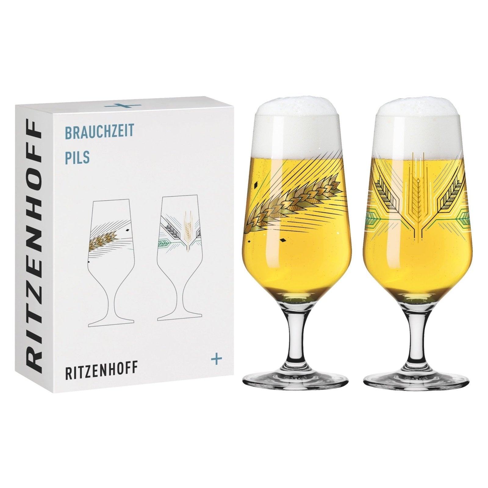 Ritzenhoff Brauchzeit Ölglas Pils 2 - p NO: 5 & 6 - Azalea Home
