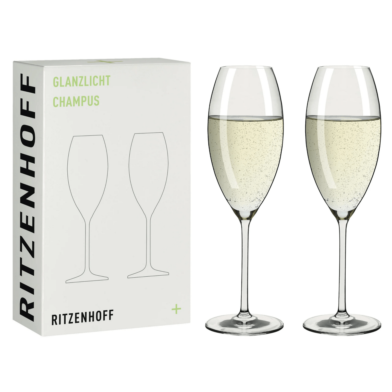 Ritzenhoff Glanzlicht Champagneglas 2 - p - Azalea Home