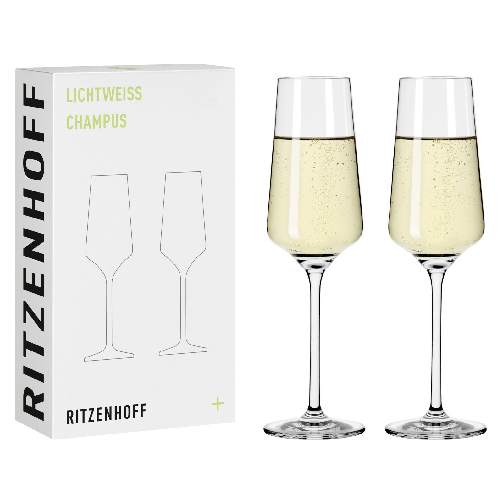 Ritzenhoff Lichtweiss Champagneglas 2 - p - Azalea Home