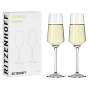 Ritzenhoff Lichtweiss Champagneglas 2 - p - Azalea Home