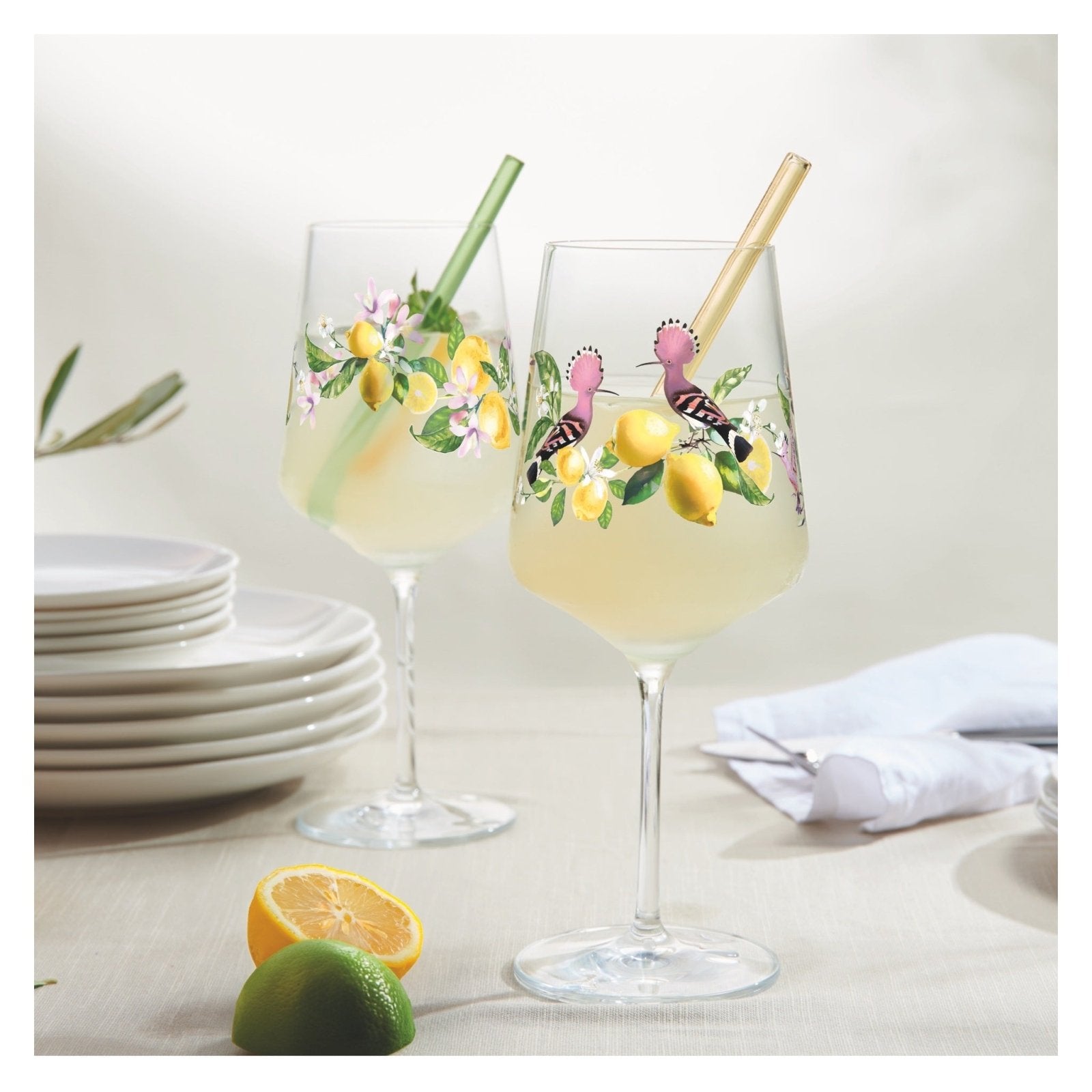 Ritzenhoff Sommertau Vinglas 2 - p Lemonbird - Azalea Home