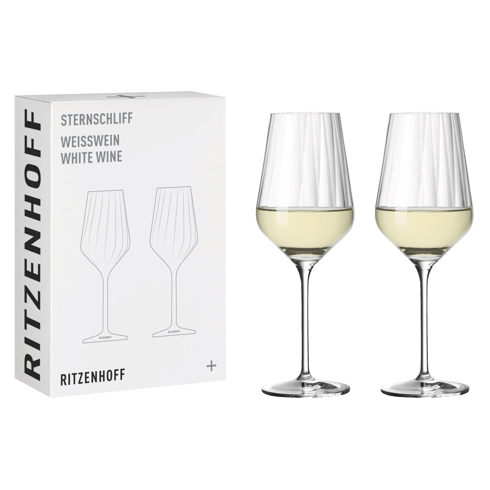 Ritzenhoff Sternschliff Vitvinsglas 2 - p - Azalea Home