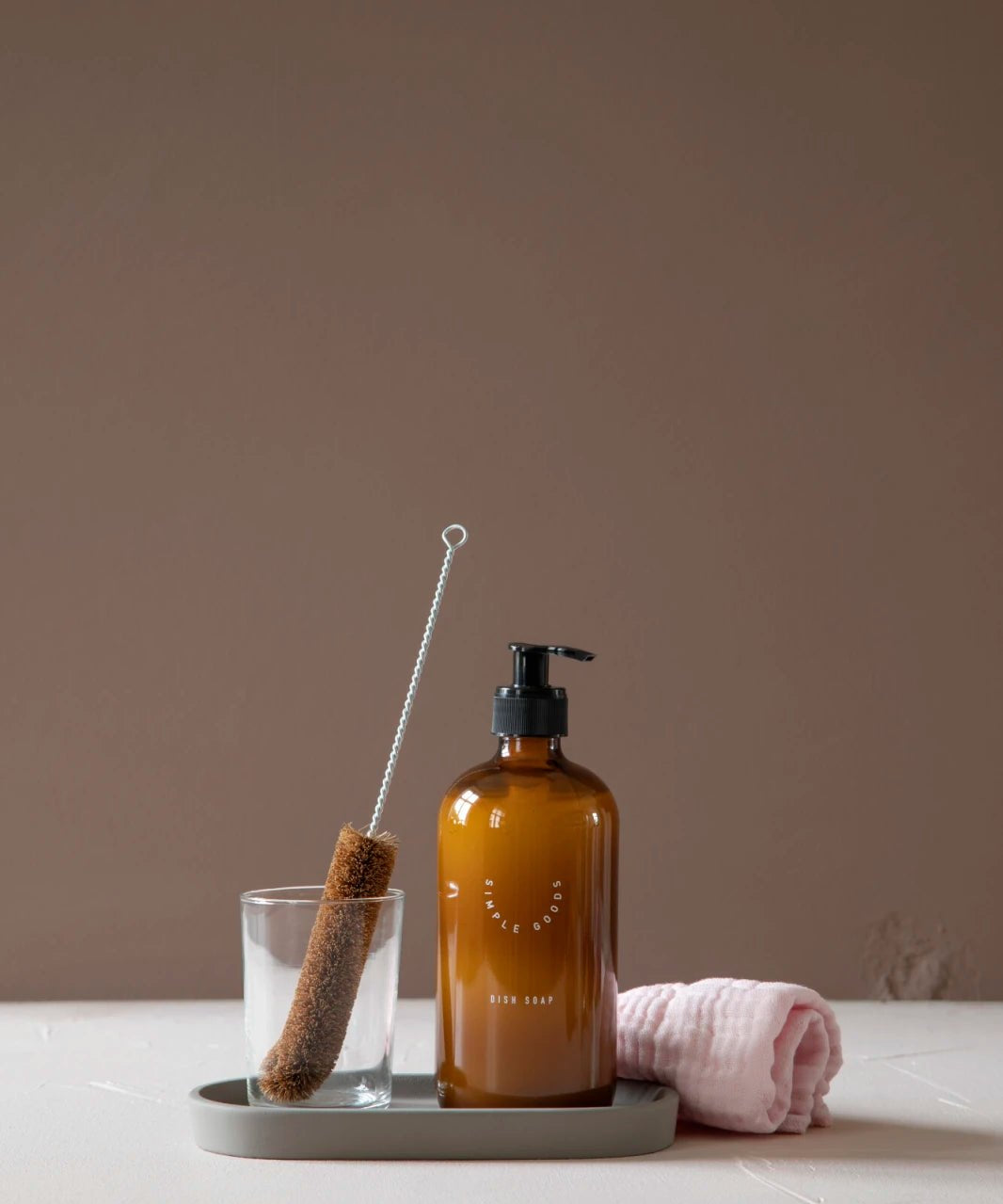 SIMPLE GOODS Clean Bricka Betong, Grå - Azalea Home