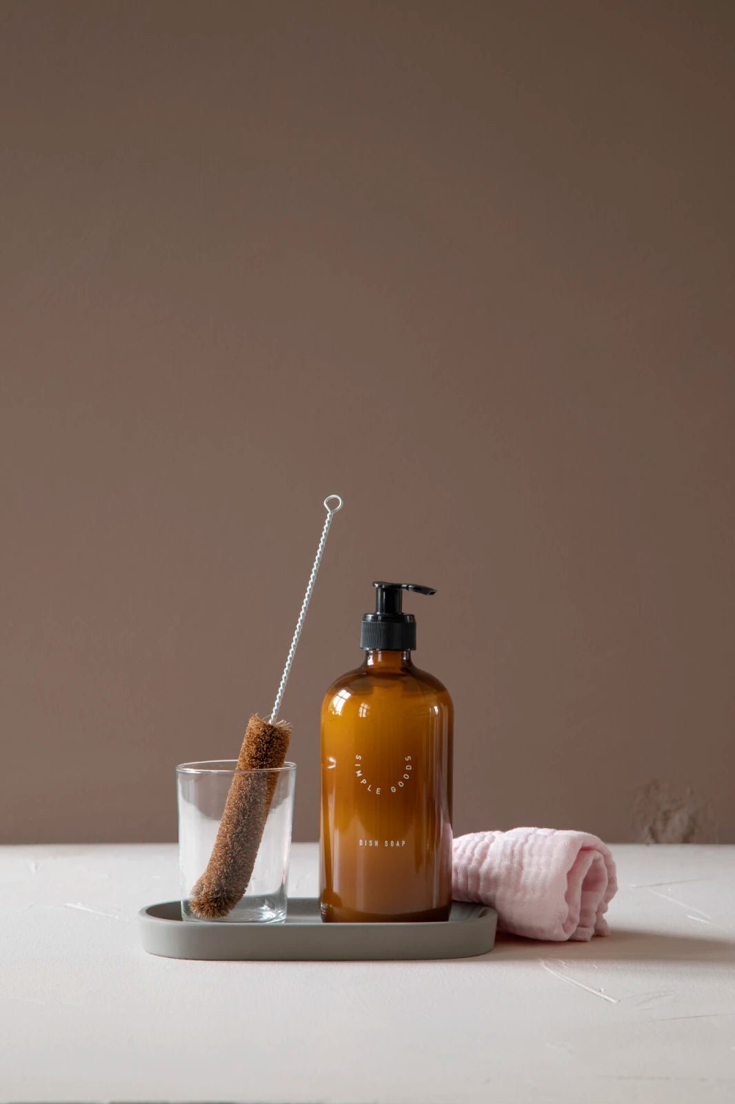 SIMPLE GOODS Clean Bricka Betong, Grå - Azalea Home