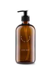 SIMPLE GOODS Diskmedelspump Glas 500 ml, Brun - Azalea Home