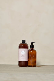 SIMPLE GOODS Diskmedelspump Glas 500 ml, Brun - Azalea Home