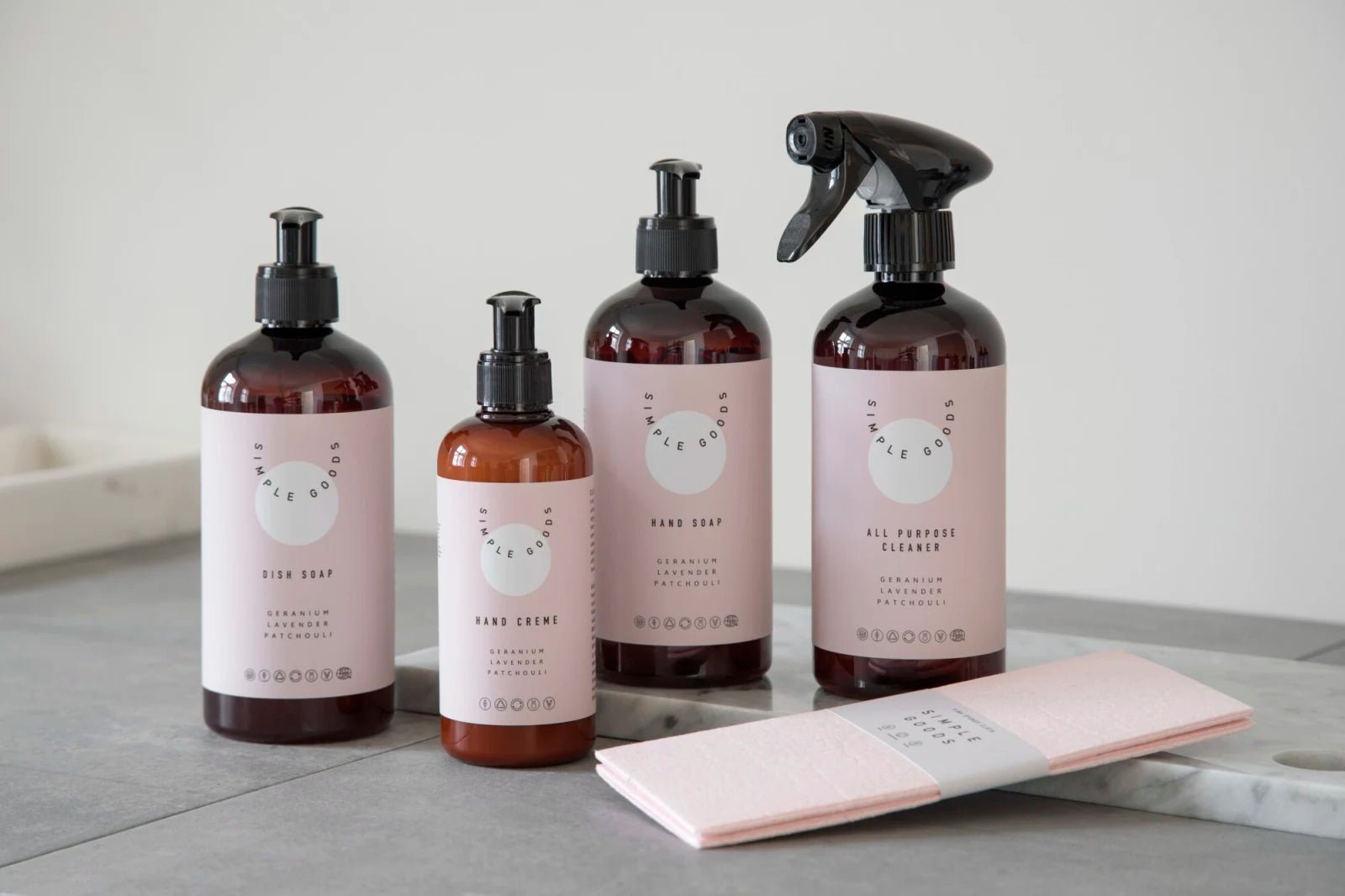 SIMPLE GOODS Disktrasa 2 - Pack, Rosa - Azalea Home