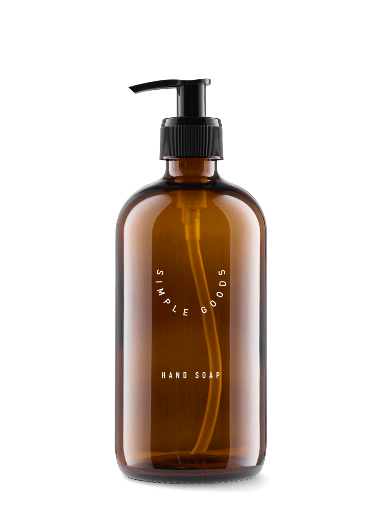 SIMPLE GOODS Tvålpump Glas 500 ml, Brun - Azalea Home