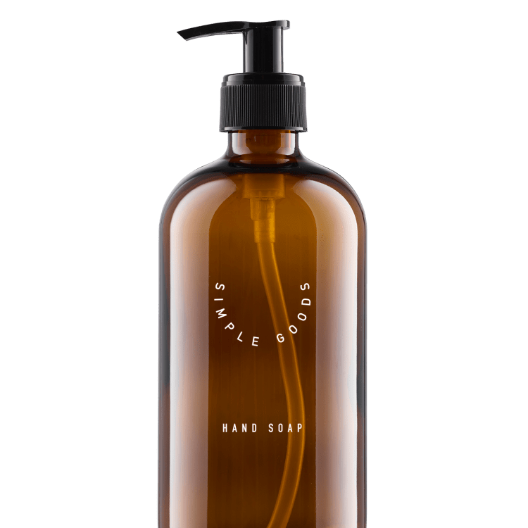 SIMPLE GOODS Tvålpump Glas 500 ml, Brun - Azalea Home
