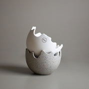 HAPPY EASTER Skål Äggskal Ø15, Vit