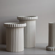 STRIPE POT Kruka sandy mole, large