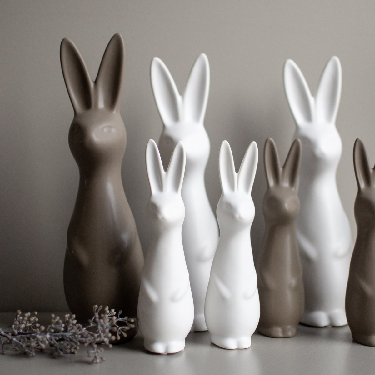 SWEDISH RABBIT Påskdekoration 27cm, Vit