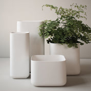 CUBE Kruka Small H15cm, Vit