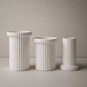 STRIPE Vas, shiny white