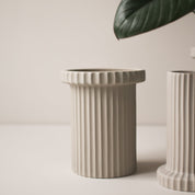 STRIPE POT Kruka sandy mole, small