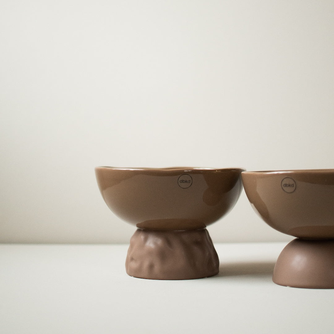 BASE Irregular Skål Ø20, Nougat