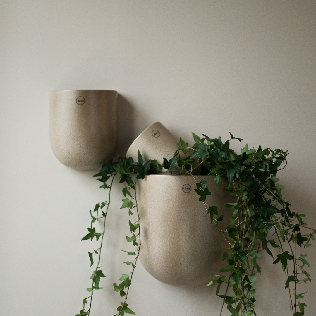 CUT Vägghängd Kruka Medium, Beige