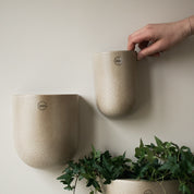 CUT Vägghängd Kruka Medium, Beige