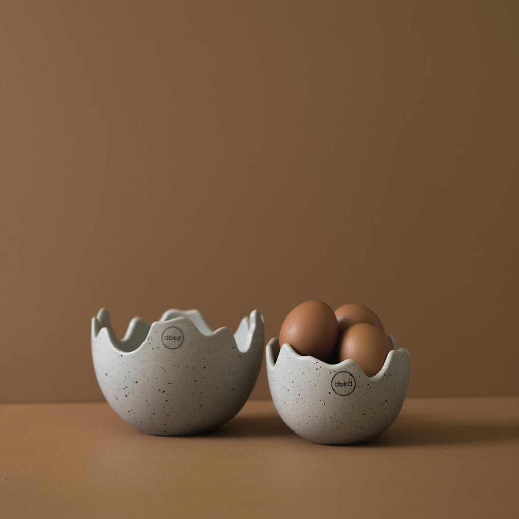 HAPPY EASTER Skål Äggskal Ø15, mole dot