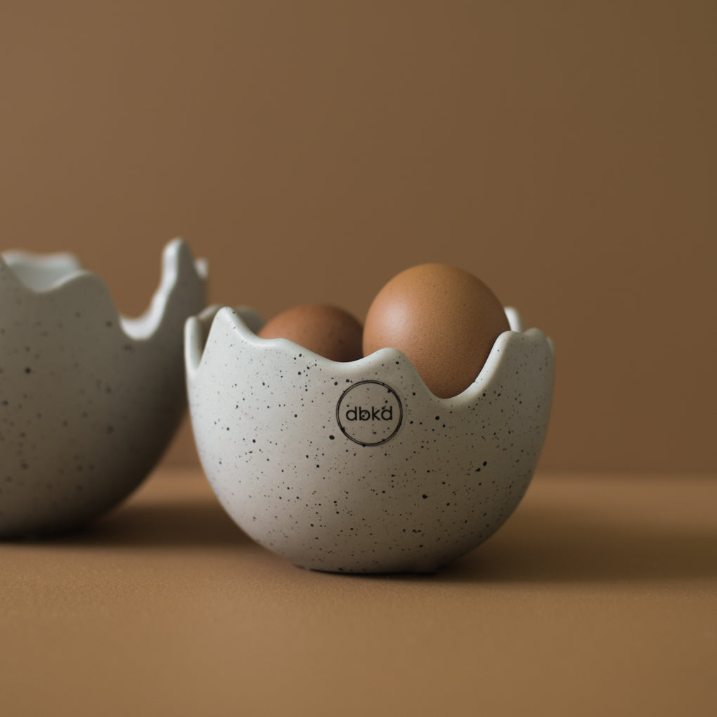 HAPPY EASTER Skål Äggskal Ø11, mole dot