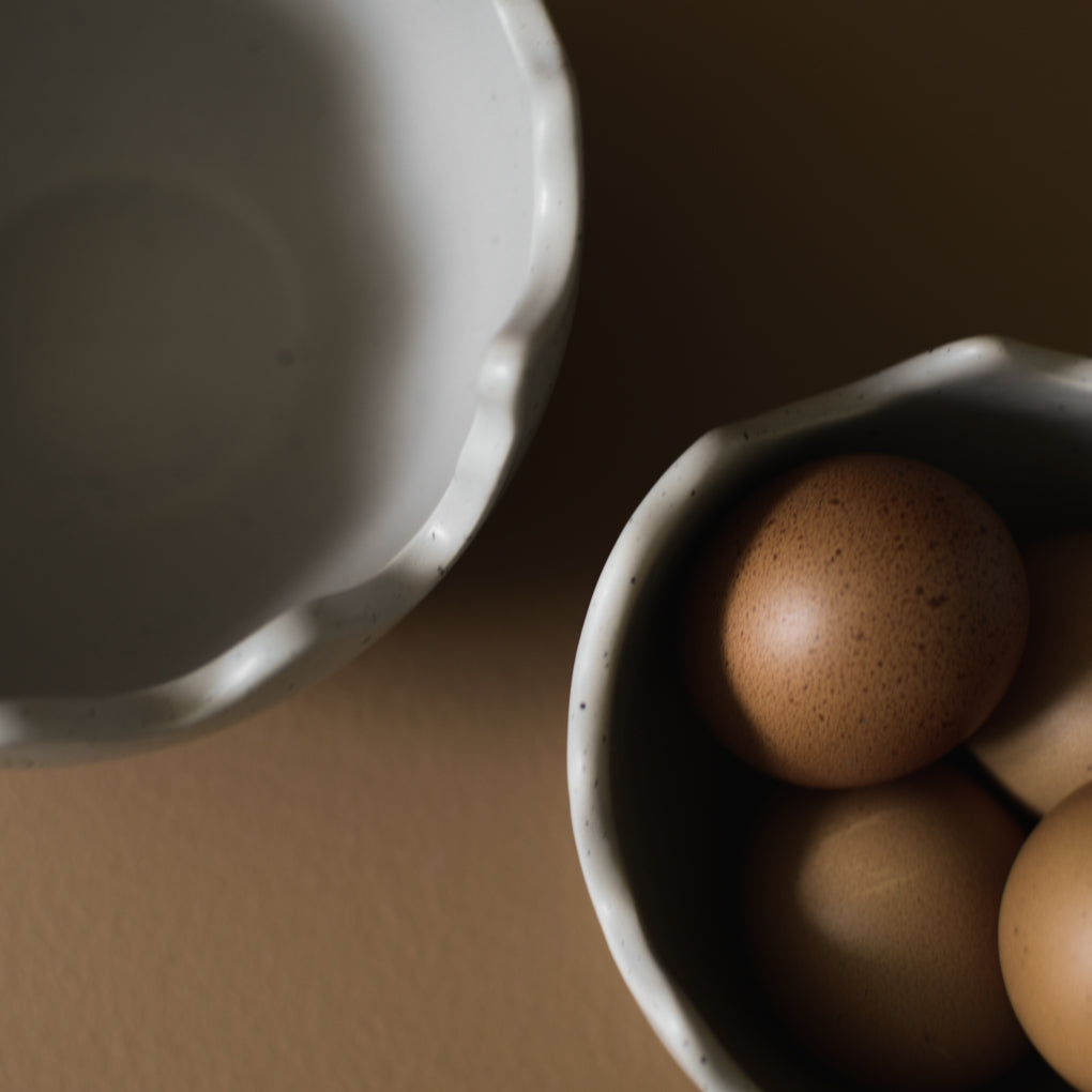 HAPPY EASTER Skål Äggskal Ø15, mole dot