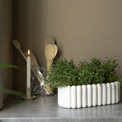 MIST OVAL Kruka Small, Vit