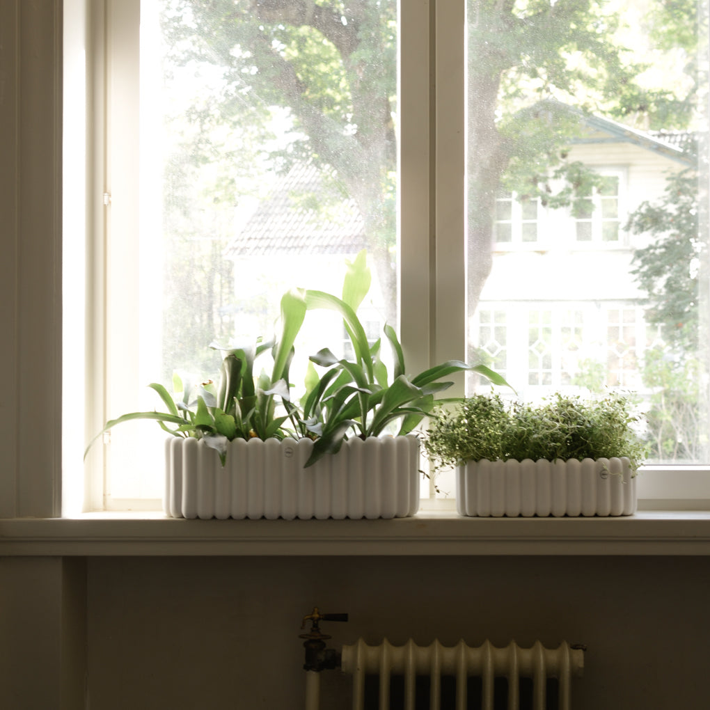 MIST OVAL Kruka Small, Vit