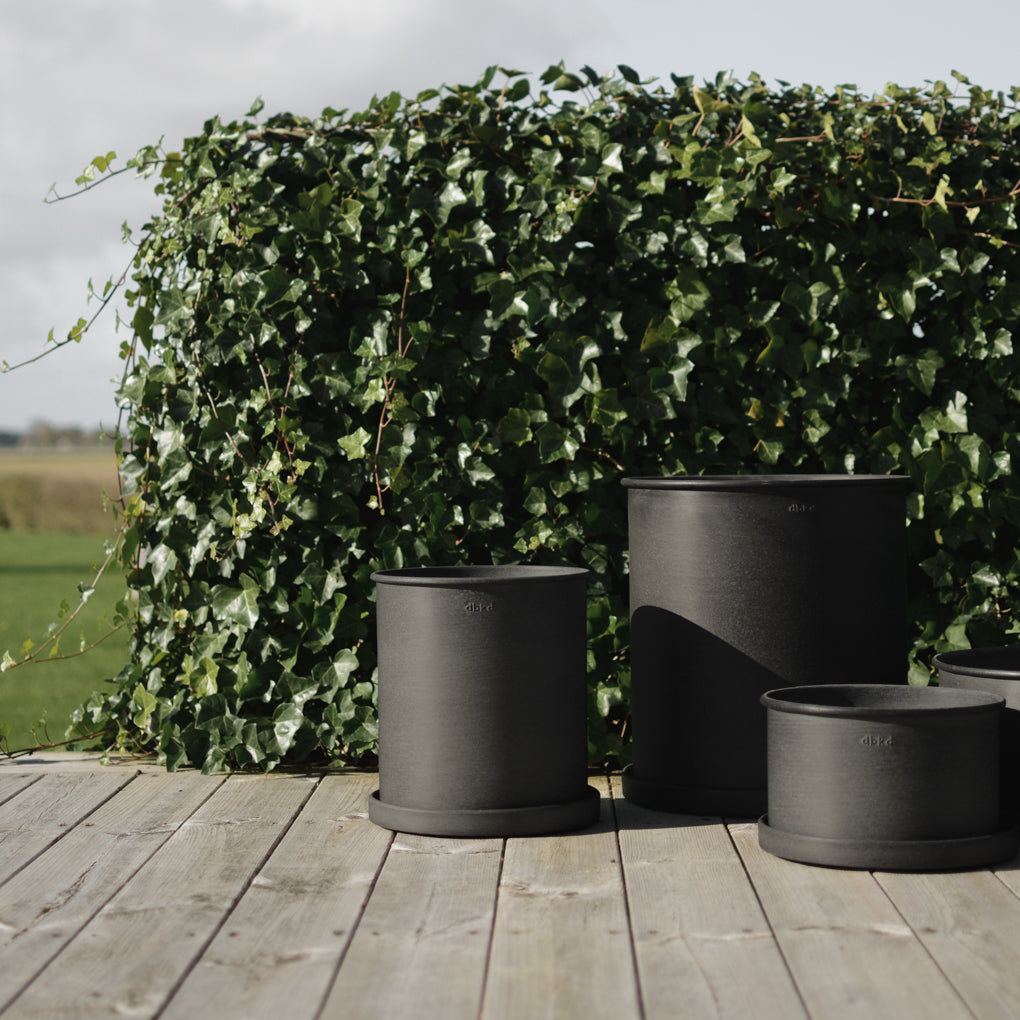 PLANT POT Kruka large 2-pack, svart
