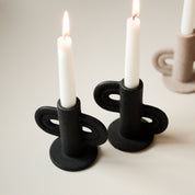 SWIRL Slide Ljusstake, black